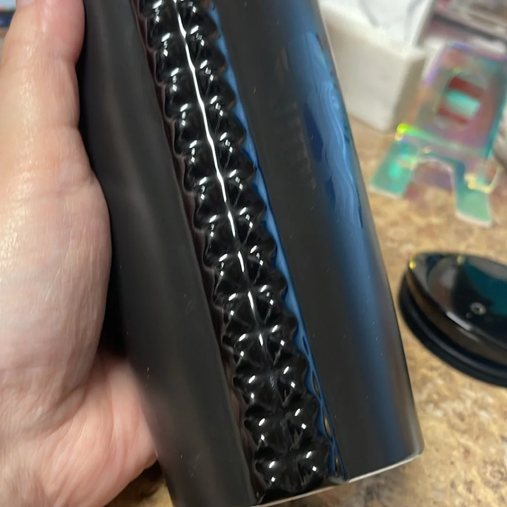Starbucks Matte Black Studded Ceramic Tumbler- Dot Collection 2015